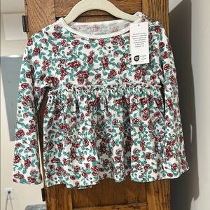 First Impressions Red and Green Long Sleeve Tee